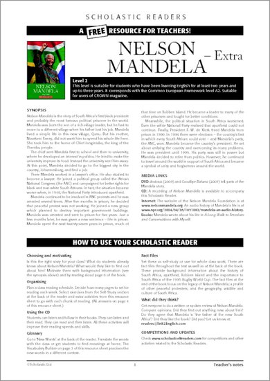 Nelson Mandela - Resource Sheets and Answers