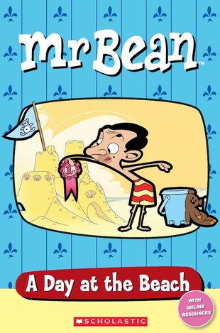 mr bean beach only popcorn primary level starter elt readers fd