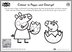 Download Peppa & George Easter colouring