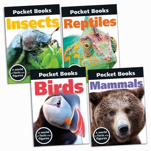 Pocket Books: Animals Pack x 4
