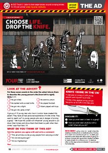 The Ad: Choose Life. Drop the knife.
