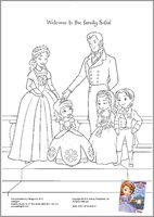 Sofia the First colouring