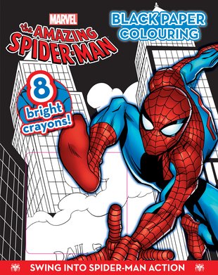 The Amazing Spider-Man: Black Paper Colouring - Scholastic Kids' Club