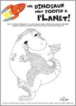 The Dinosaur That Pooped a Planet colouring
