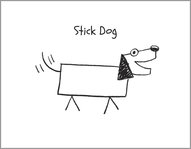 Stick Dog colouring