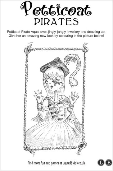 Petticoat Pirate Colouring