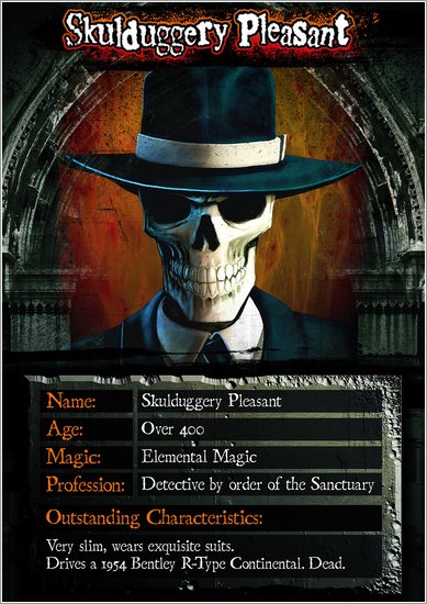 Skulduggery Pleasant Character Card