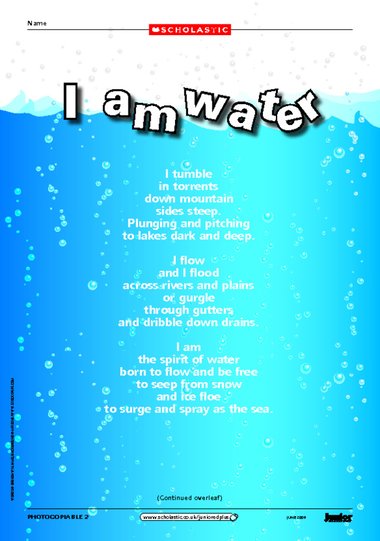 essay on i am water