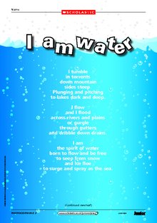 ‘I am water’ environmental poem