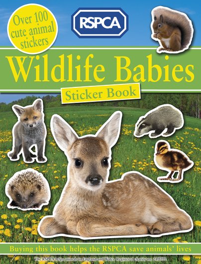 RSPCA: Wildlife Babies Sticker Book - Scholastic Shop