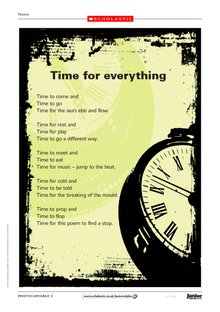 ‘Time for everything’ poem