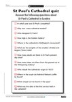 St Paul's Cathedral - quiz (2 pages)