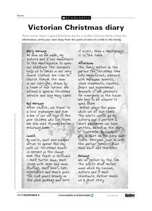 Victorian Christmas diary