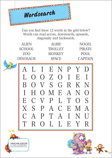 Albie wordsearch