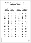 Very Hungry Caterpillar Wordsearch