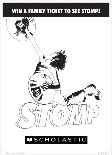 STOMP colouring sheet