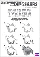 Walking with Dinosaurs How to Draw a Dinosaur