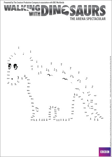 Walking with Dinosaurs Dot-to-dot