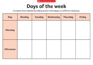 4 weeks перевод. Days of week на календаре. Days of the week таблица. Days of the week Schedule. Days of the week for Kids таблица.