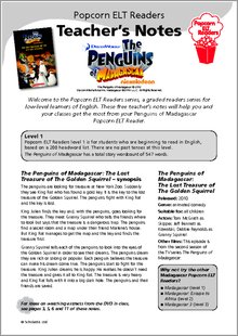 The Penguins of Madagascar: The Lost Treasure of the Golden Squirrel - Teacher's Notes