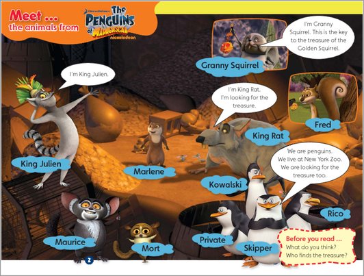 The Penguins of Madagascar: The Lost Treasure of the Golden Squirrel - Sample Page
