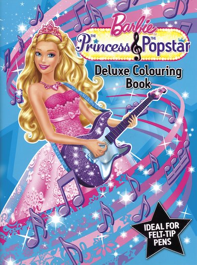 Barbie: The Princess and the Popstar - Deluxe Colouring Book