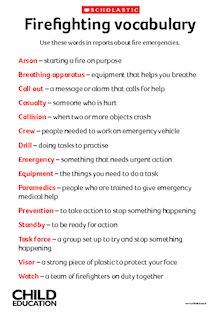 Firefighting vocabulary