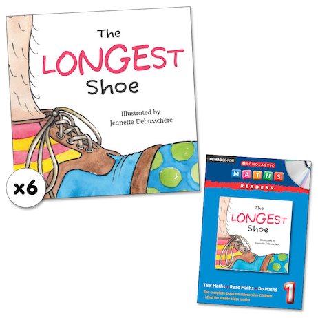 Maths Readers Year 1: The Longest Shoe x 6 plus CD-ROM