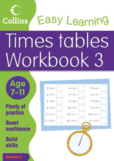 Collins Easy Learning: Times Tables Workbook 3 (Ages 7-11)