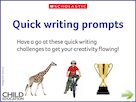 Quick writing prompts – slideshow