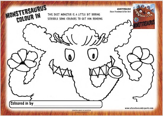 Monstersaurus Colour In - Scholastic Shop