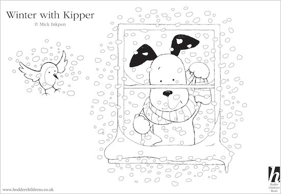 Kipper Snowy Colouring