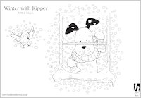 Kipper Snowy Colouring