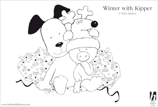 Kipper Winter Colouring