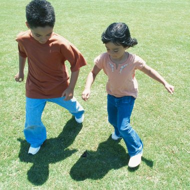 Children with shadows