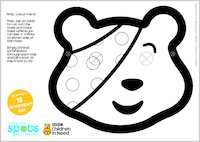 Pudsey Template Bear Sheets Coloring Pages Mask Scholastic Kids Club