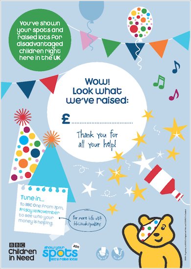 BBC Children in Need 2011 Total Poster - Scholastic Shop