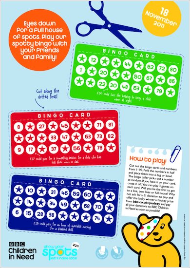 Pudsey Bingo