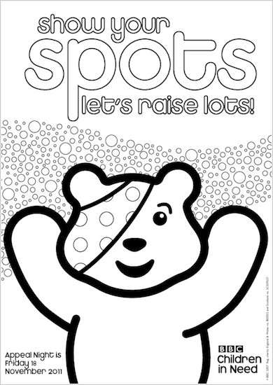 BBC Children in Need 2011 Colouring Activity