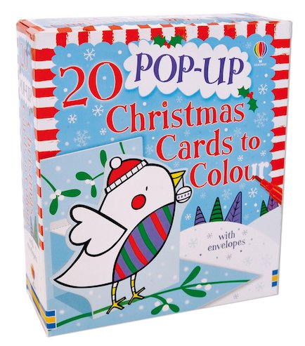 20 Pop-Up Christmas Cards to Colour