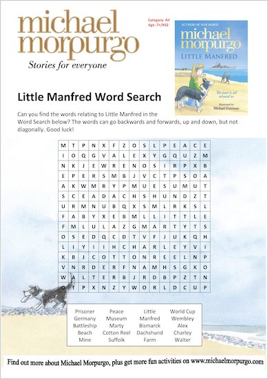 Little Manfred Word Search