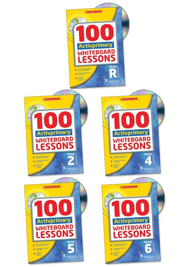 100 Activprimary Whiteboard Lessons Complete Pack (PC)