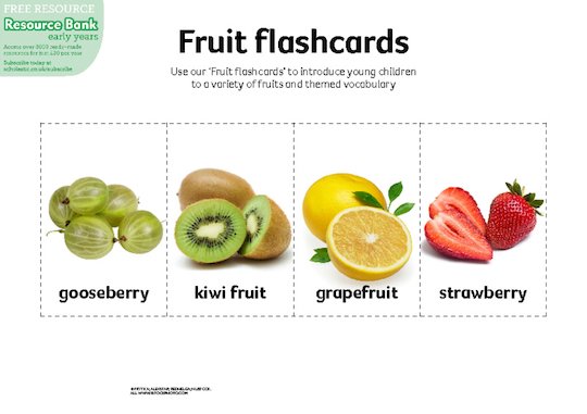 Fruit flashcards