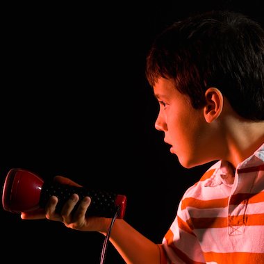 Child with torch