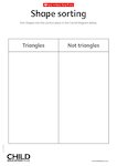 Shape sorting (3 pages)