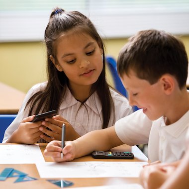 Children doing maths