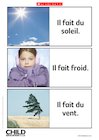 French weather flashcards