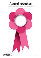 Award rosettes in colour Award rosettes in colour