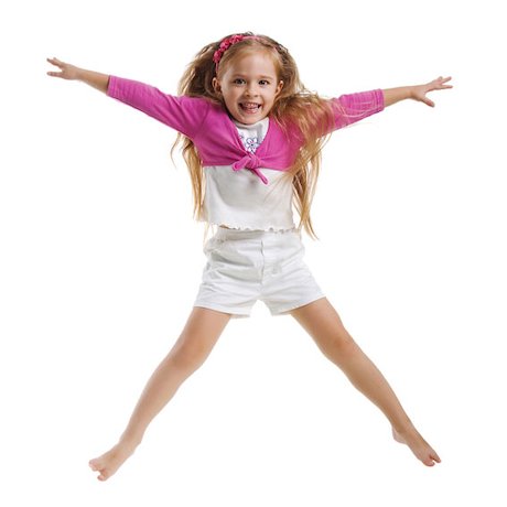 Child jumping in the air Child jumping in the air