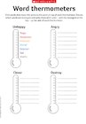 Word thermometers – creative writing